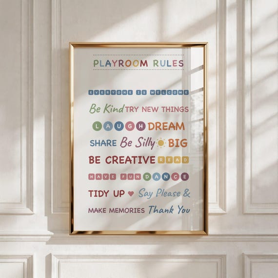 Calm Down Corner Printable, Playroom Decor for Kids, Classroom Wall Art, Baby Shower Gift